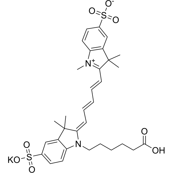 Sulfo-Cy5 carboxylic acid potassium 1144107-82-3